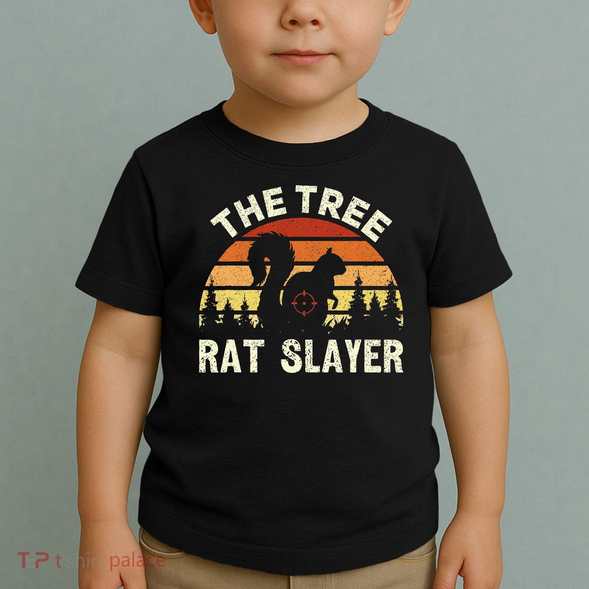 Squirrel Hunter The Tree Rat Slayer Retro Squirrel Hunting Toddler T-Shirt