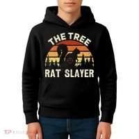 Squirrel Hunter The Tree Rat Slayer Retro Squirrel Hunting Kids Hoodie thumb 4