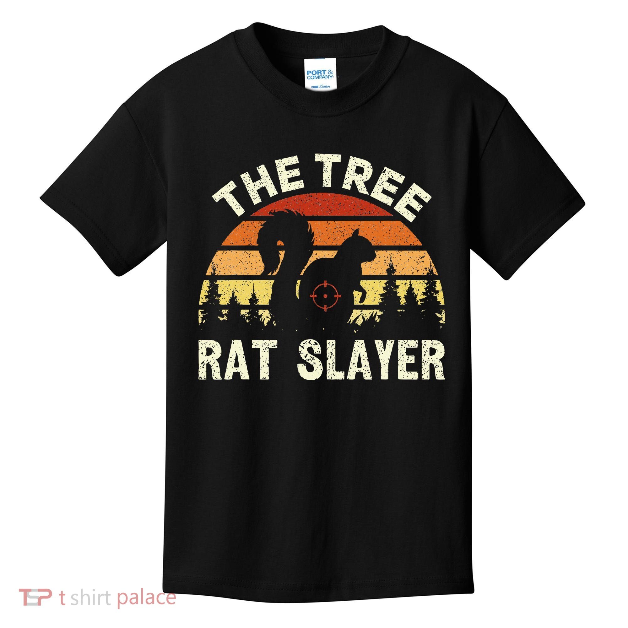 Squirrel Hunter The Tree Rat Slayer Retro Squirrel Hunting Kids T-Shirt