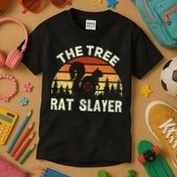 Squirrel Hunter The Tree Rat Slayer Retro Squirrel Hunting Kids T-Shirt thumb 3