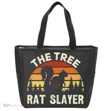 Squirrel Hunter The Tree Rat Slayer Retro Squirrel Hunting Tote Bag