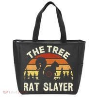 Squirrel Hunter The Tree Rat Slayer Retro Squirrel Hunting Tote Bag thumb 0