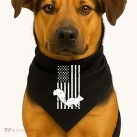 Squirrel Hunting Us Flag Squirrel Hunter Great Gift USA-Made Doggie Bandana thumb 1