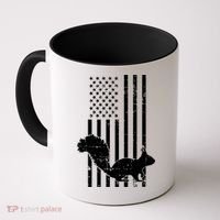 Squirrel Hunting Us Flag Squirrel Hunter Great Gift Coffee Mug thumb 0