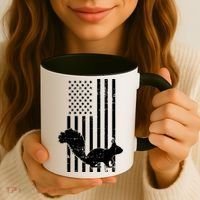 Squirrel Hunting Us Flag Squirrel Hunter Great Gift Coffee Mug thumb 3