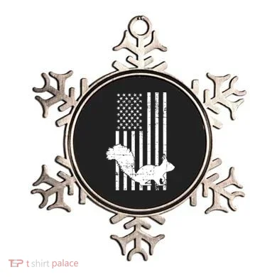 Squirrel Hunting Us Flag Squirrel Hunter Great Gift Ornament