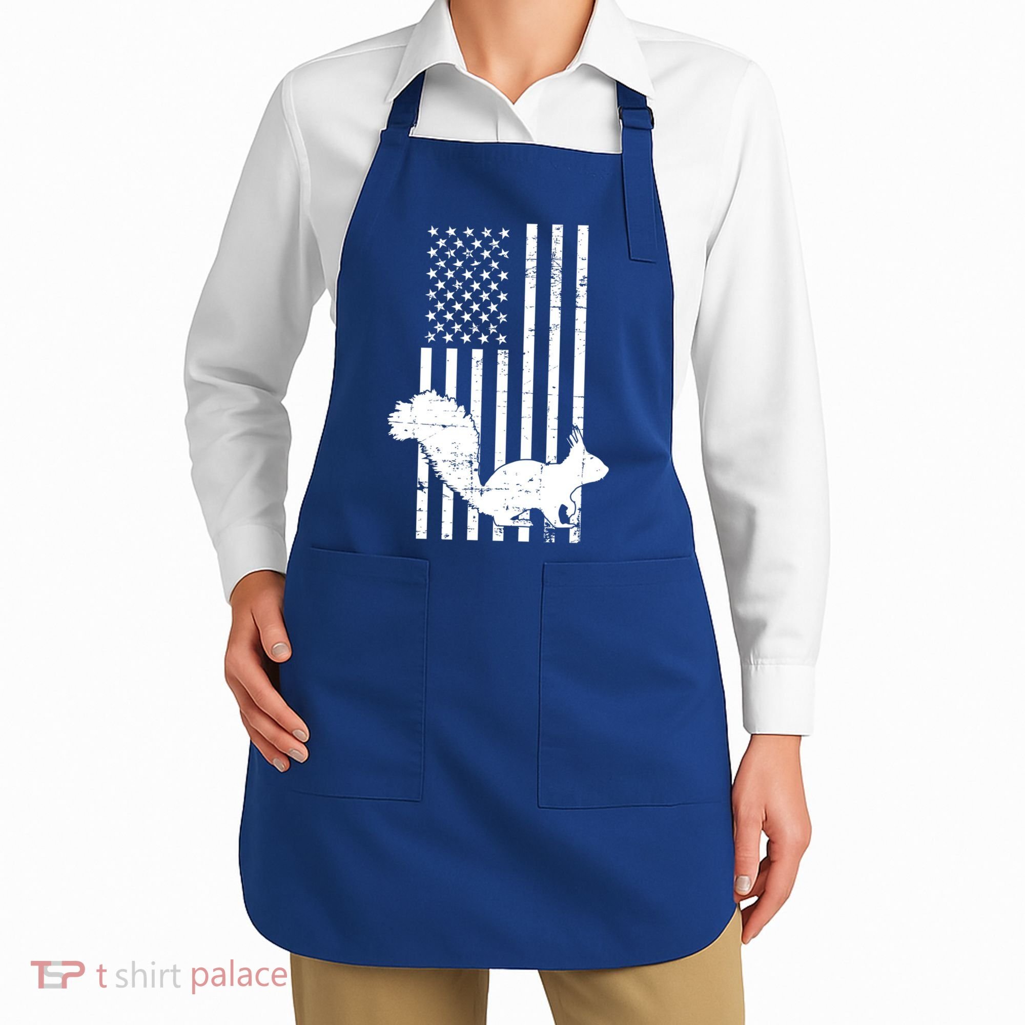 Squirrel Hunting Us Flag Squirrel Hunter Great Gift Apron