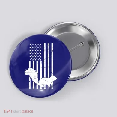 Squirrel Hunting Us Flag Squirrel Hunter Great Gift Button