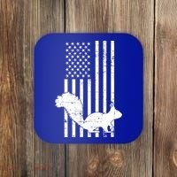 Squirrel Hunting Us Flag Squirrel Hunter Great Gift Coaster thumb 0