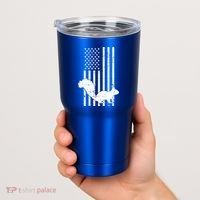 Squirrel Hunting Us Flag Squirrel Hunter Great Gift Tumbler thumb 2