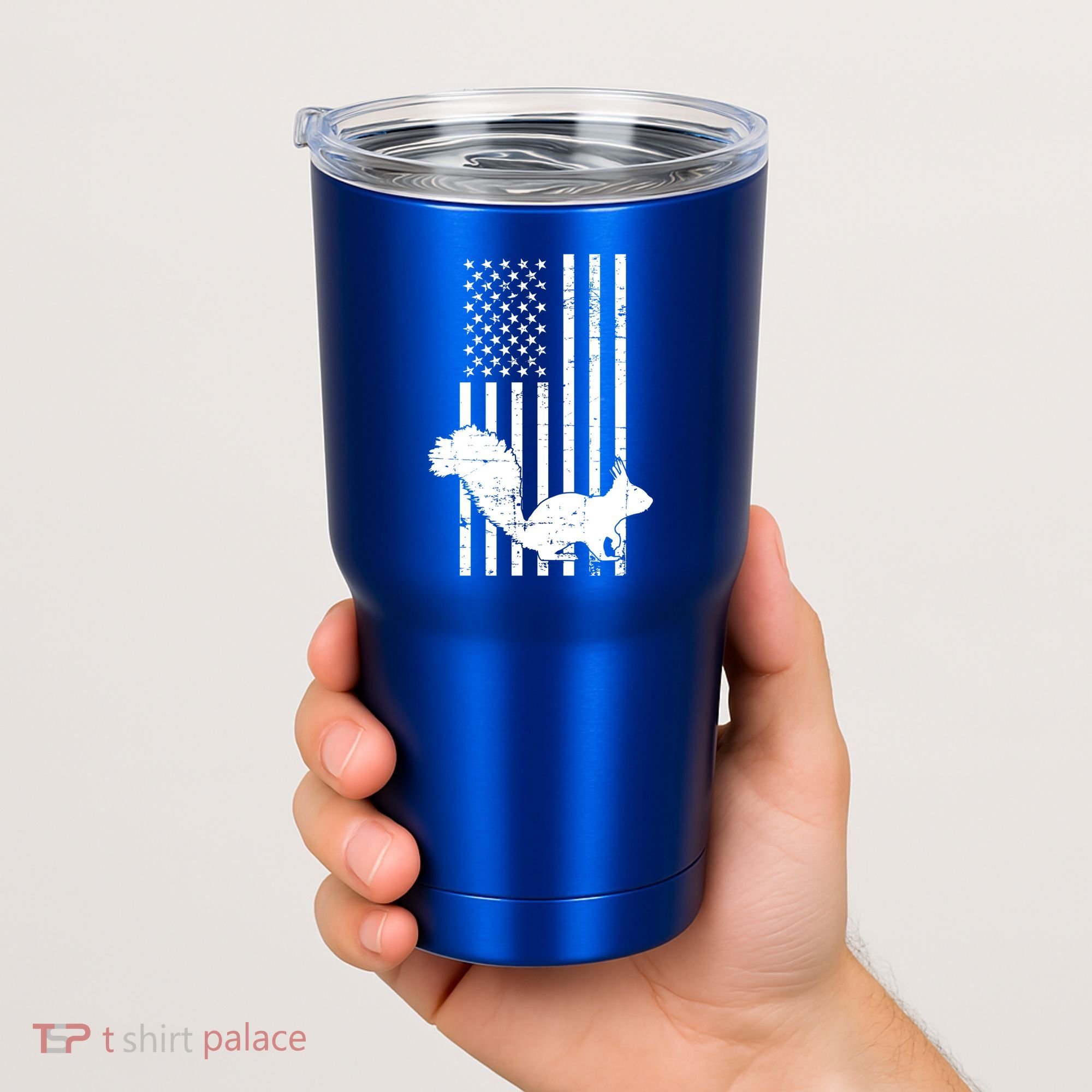 Squirrel Hunting Us Flag Squirrel Hunter Great Gift Tumbler