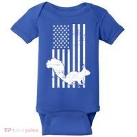 Squirrel Hunting Us Flag Squirrel Hunter Great Gift Baby Bodysuit thumb 0