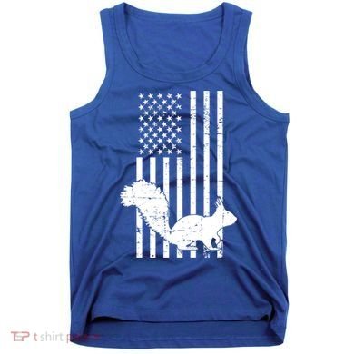 Squirrel Hunting Us Flag Squirrel Hunter Great Gift Tank Top