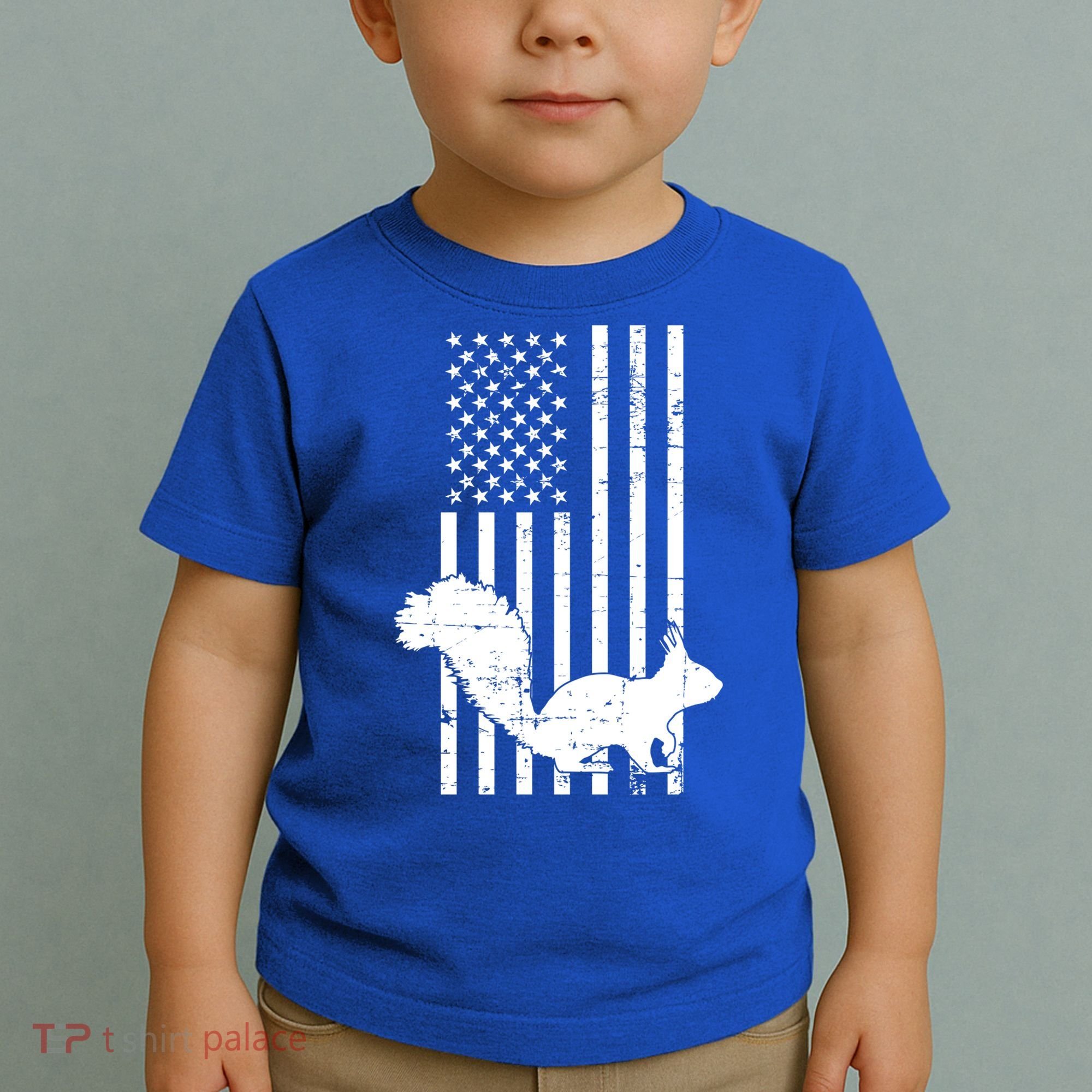 Squirrel Hunting Us Flag Squirrel Hunter Great Gift Toddler T-Shirt