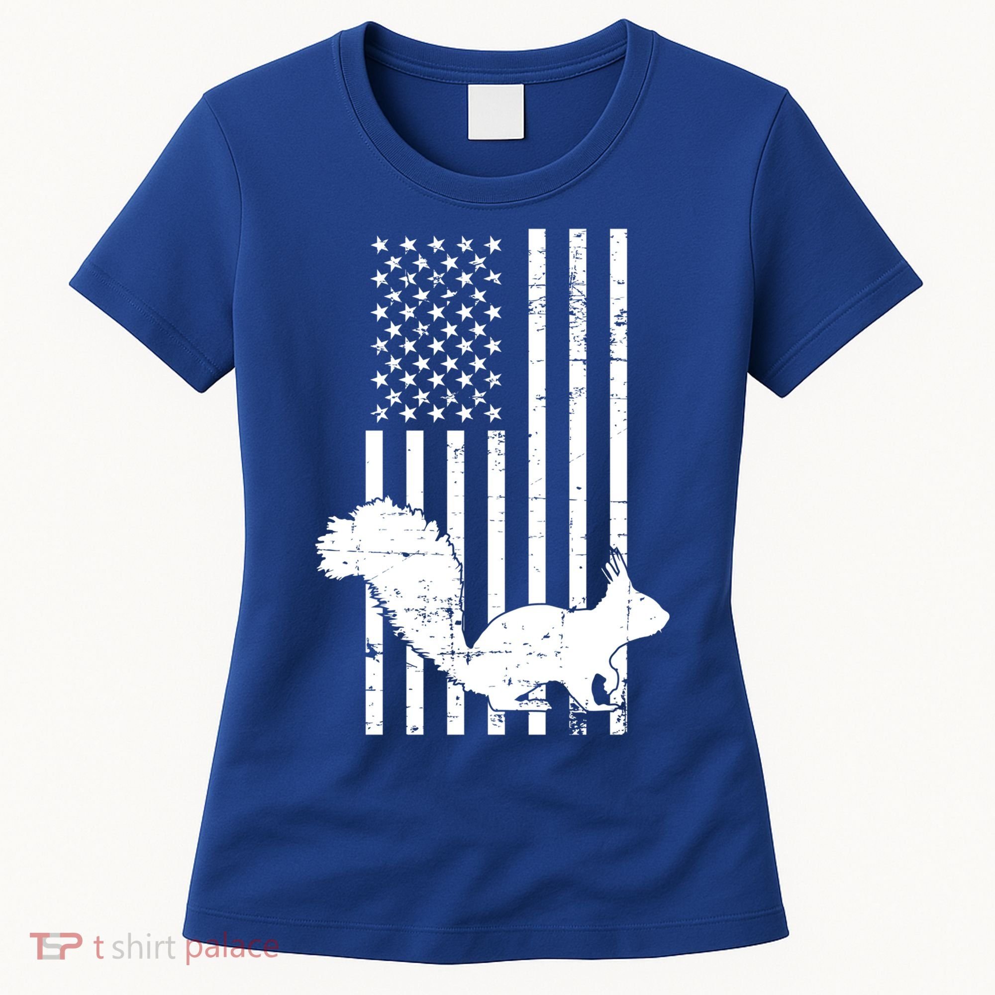 Squirrel Hunting Us Flag Squirrel Hunter Great Gift Women's T-Shirt
