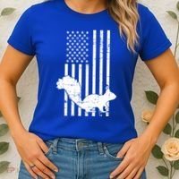 Squirrel Hunting Us Flag Squirrel Hunter Great Gift Women's T-Shirt thumb 2