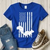 Squirrel Hunting Us Flag Squirrel Hunter Great Gift Women's T-Shirt thumb 3