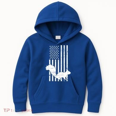 Squirrel Hunting Us Flag Squirrel Hunter Great Gift Kids Hoodie