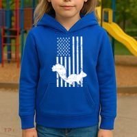 Squirrel Hunting Us Flag Squirrel Hunter Great Gift Kids Hoodie thumb 3