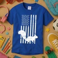 Squirrel Hunting Us Flag Squirrel Hunter Great Gift Kids T-Shirt thumb 3