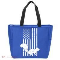 Squirrel Hunting Us Flag Squirrel Hunter Great Gift Tote Bag thumb 0