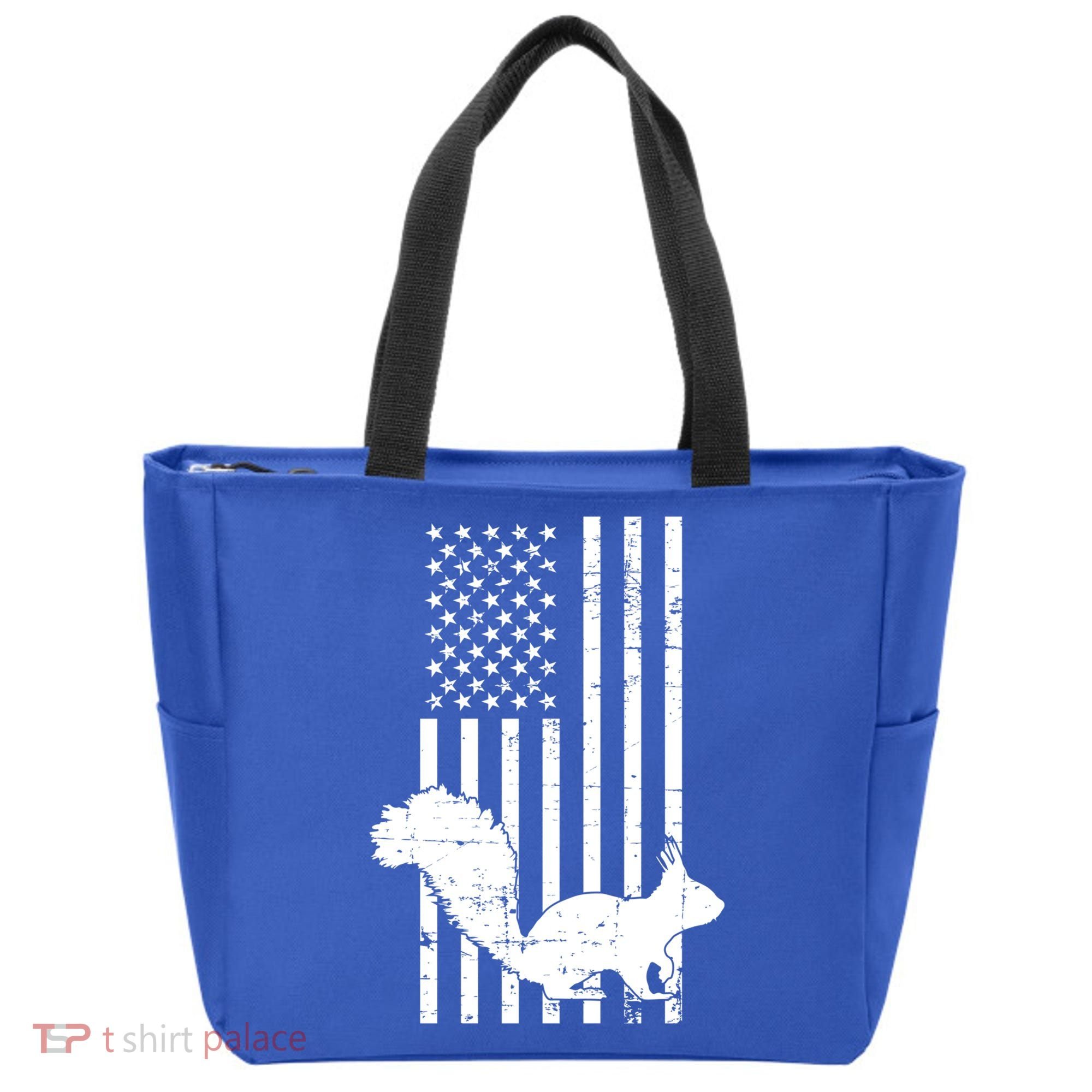 Squirrel Hunting Us Flag Squirrel Hunter Great Gift Tote Bag