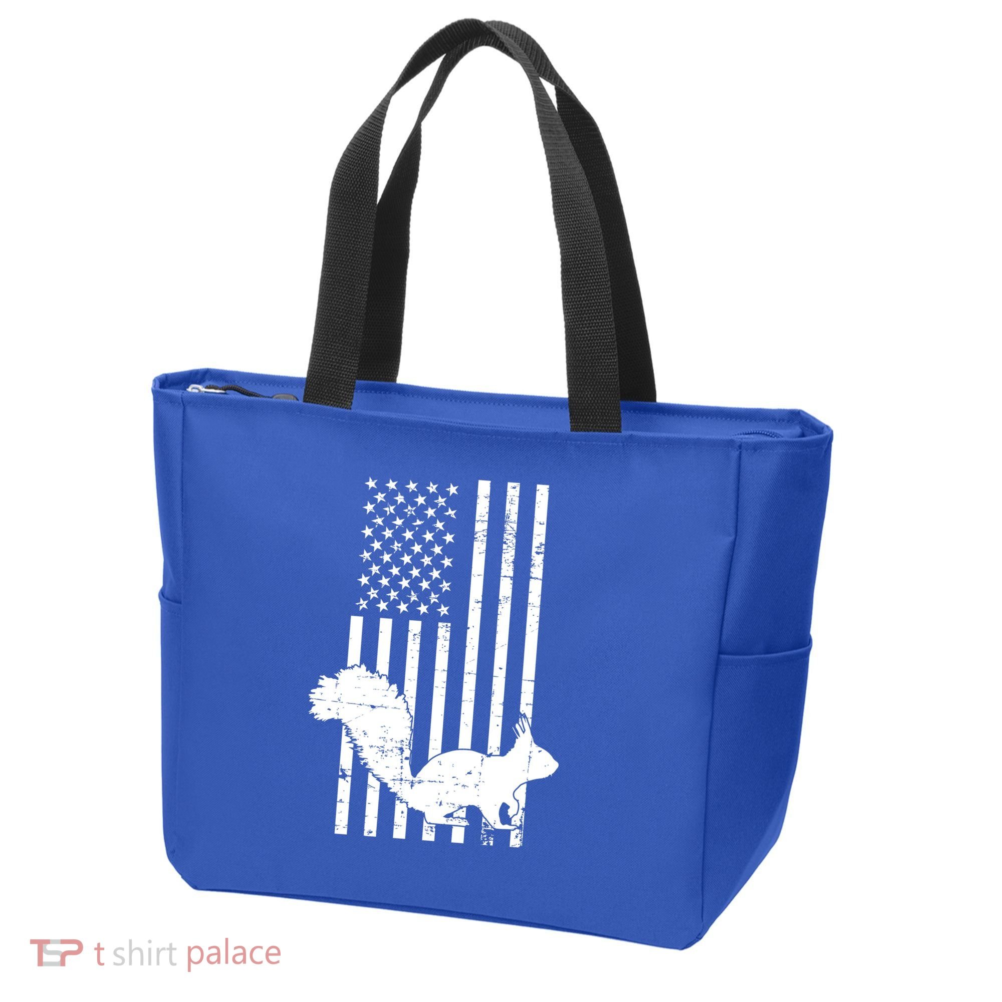 Squirrel Hunting Us Flag Squirrel Hunter Great Gift Tote Bag