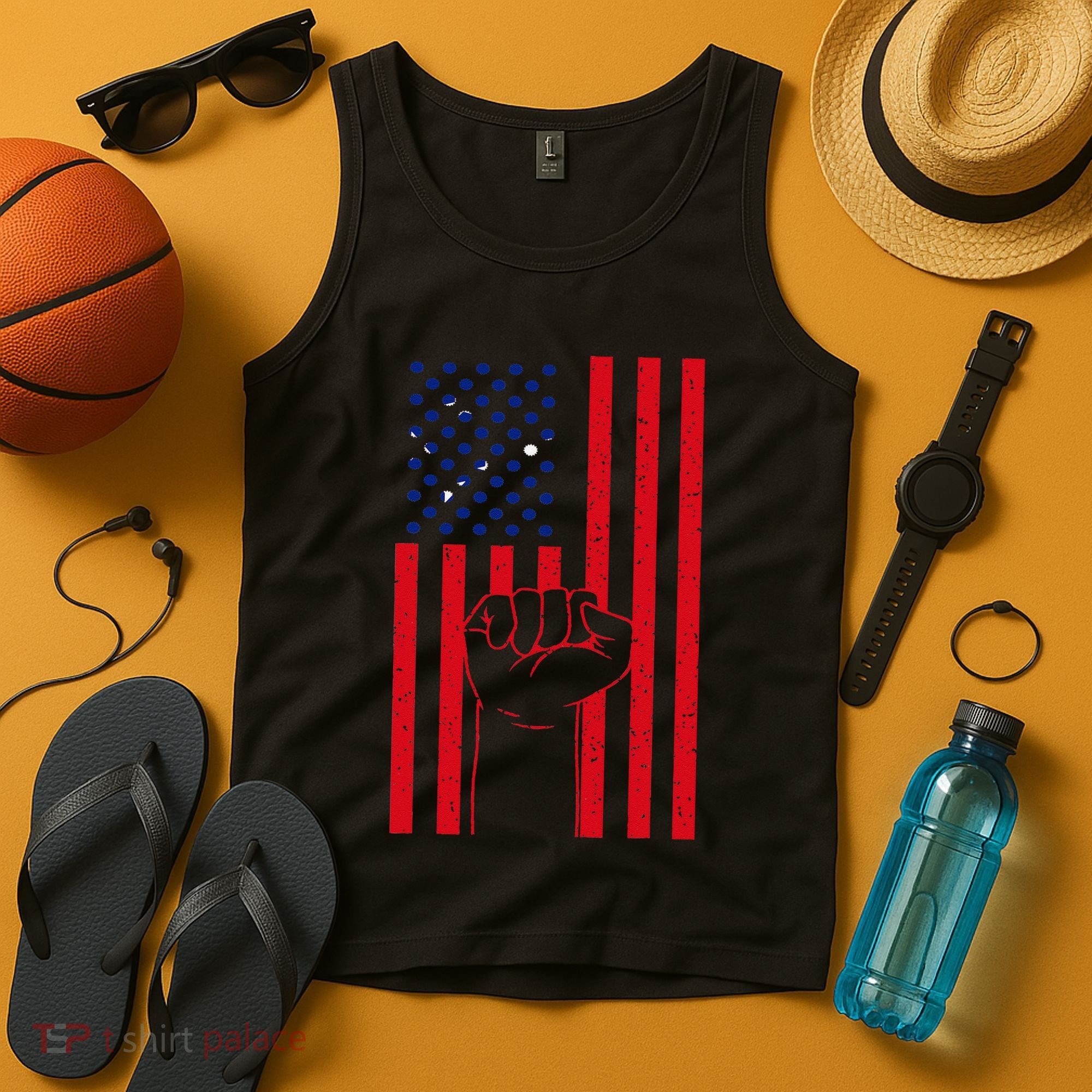 Samoa Handfist Usa America Samoan Flag Samoan Pride Tank Top