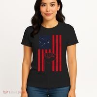 Samoa Handfist Usa America Samoan Flag Samoan Pride Women's T-Shirt thumb 4