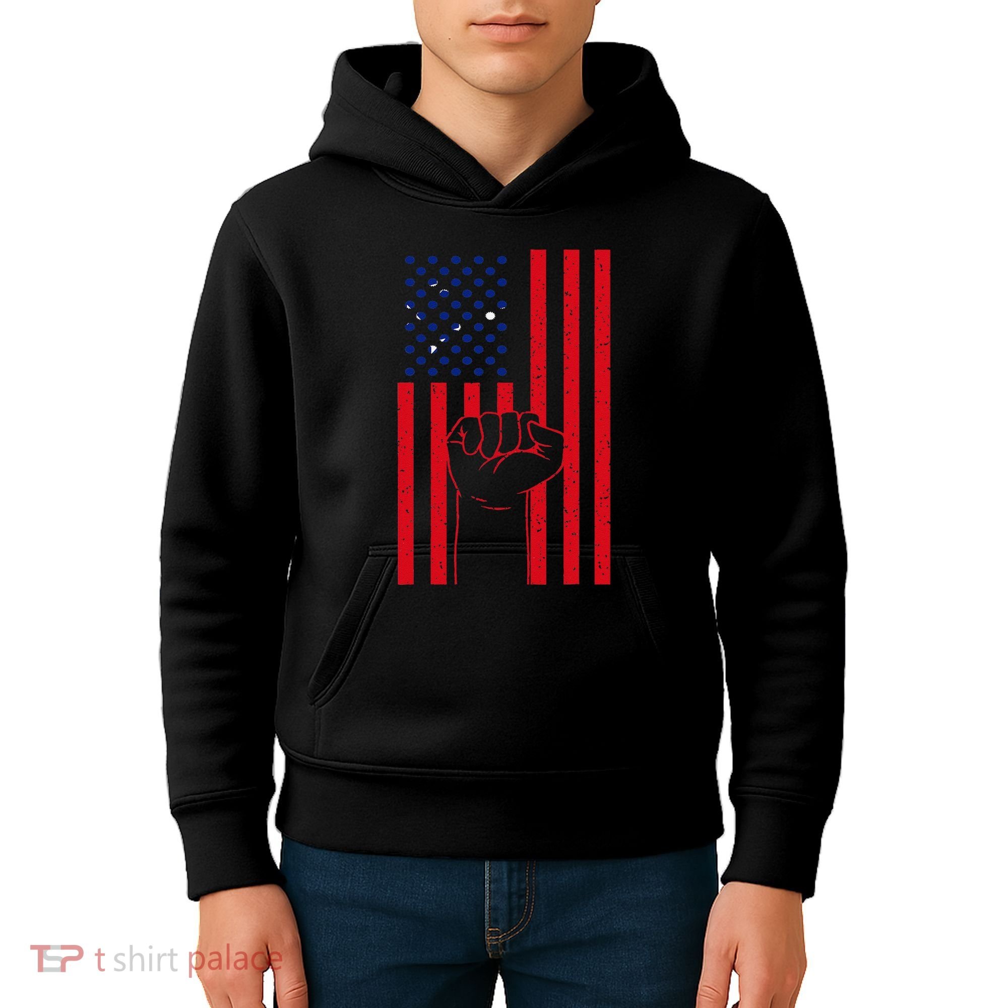 Samoa Handfist Usa America Samoan Flag Samoan Pride Kids Hoodie