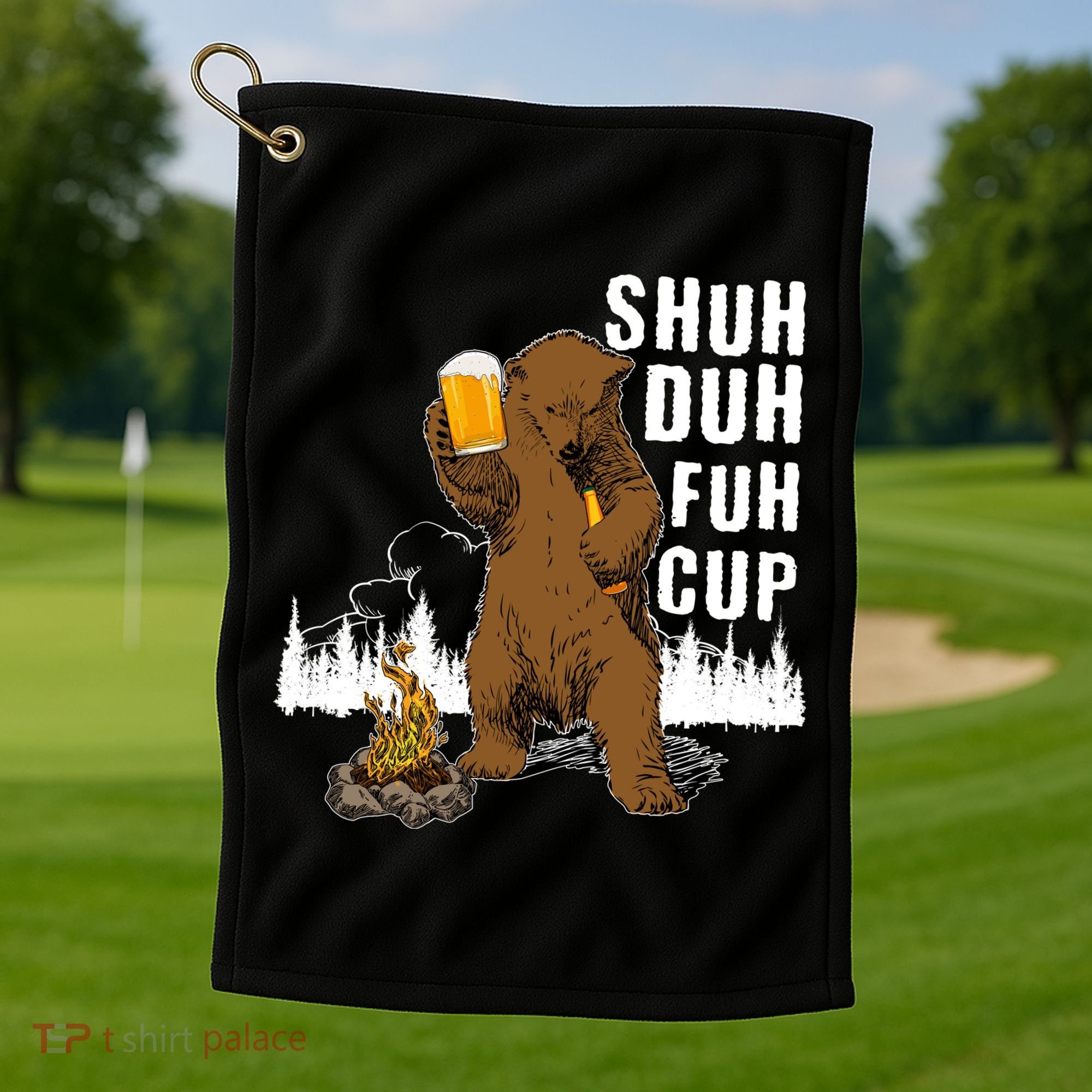 Shuh Duh Fuh Cup Golf Towel