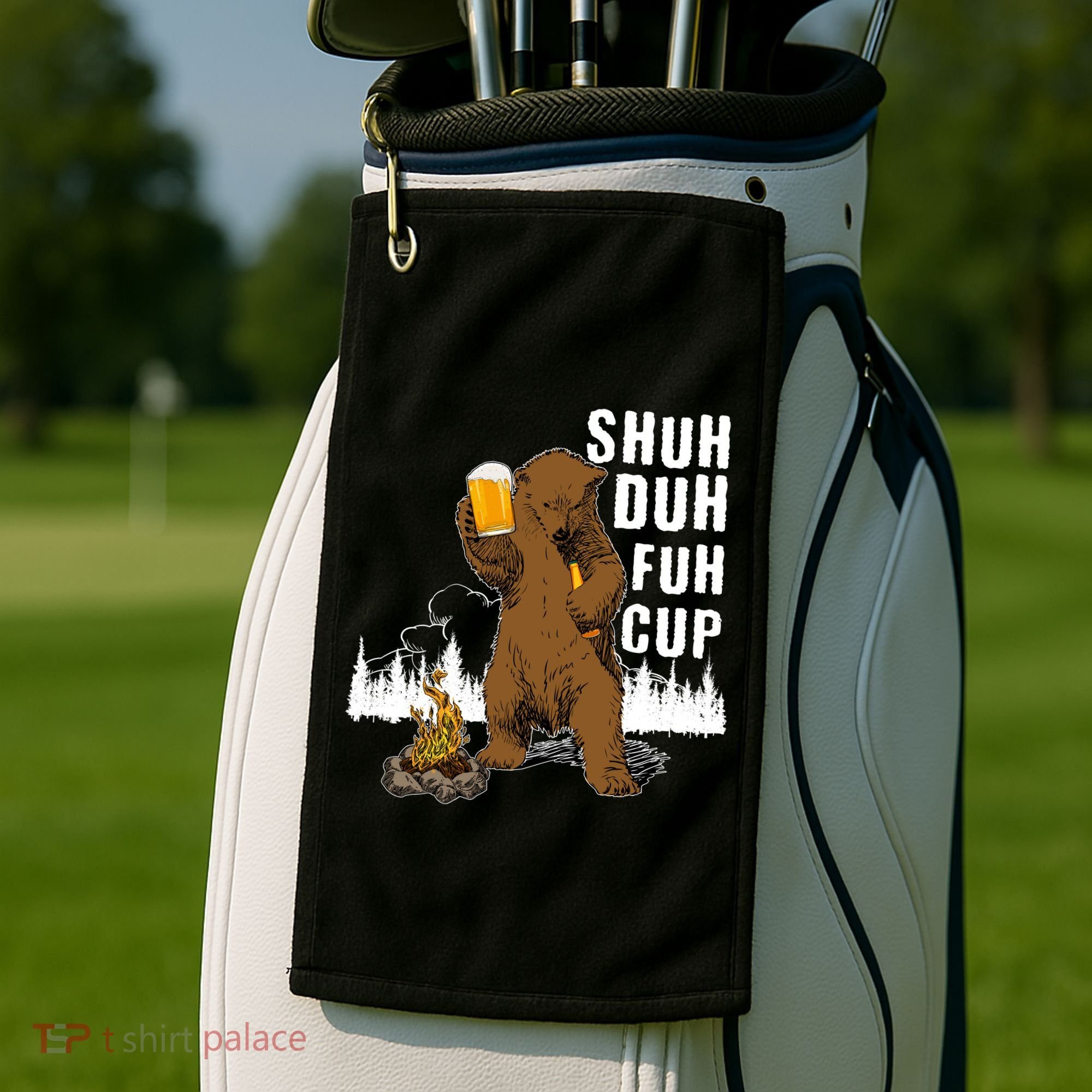 Shuh Duh Fuh Cup Golf Towel