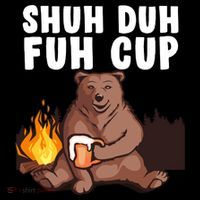 Shuh Duh Fuh Cup Bear Drinking Beer Camping Backpack thumb 2