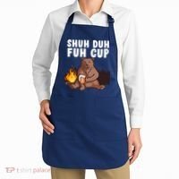 Shuh Duh Fuh Cup Bear Drinking Beer Camping Apron thumb 2
