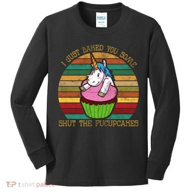 Shut The Fucupcakes Kids Long Sleeve Shirt