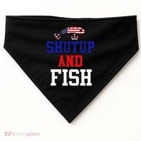 Shut Up And Fish USA-Made Doggie Bandana thumb 0