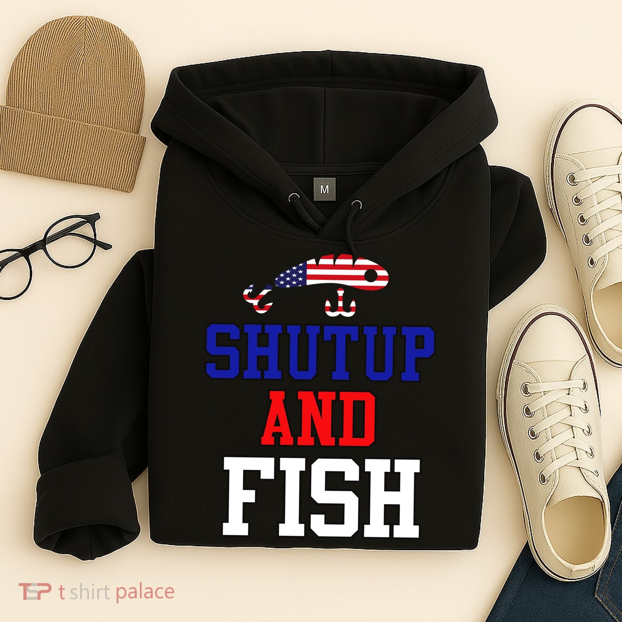 Shut Up And Fish Hoodie