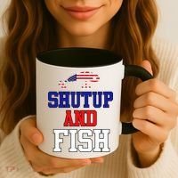 Shut Up And Fish Coffee Mug thumb 3