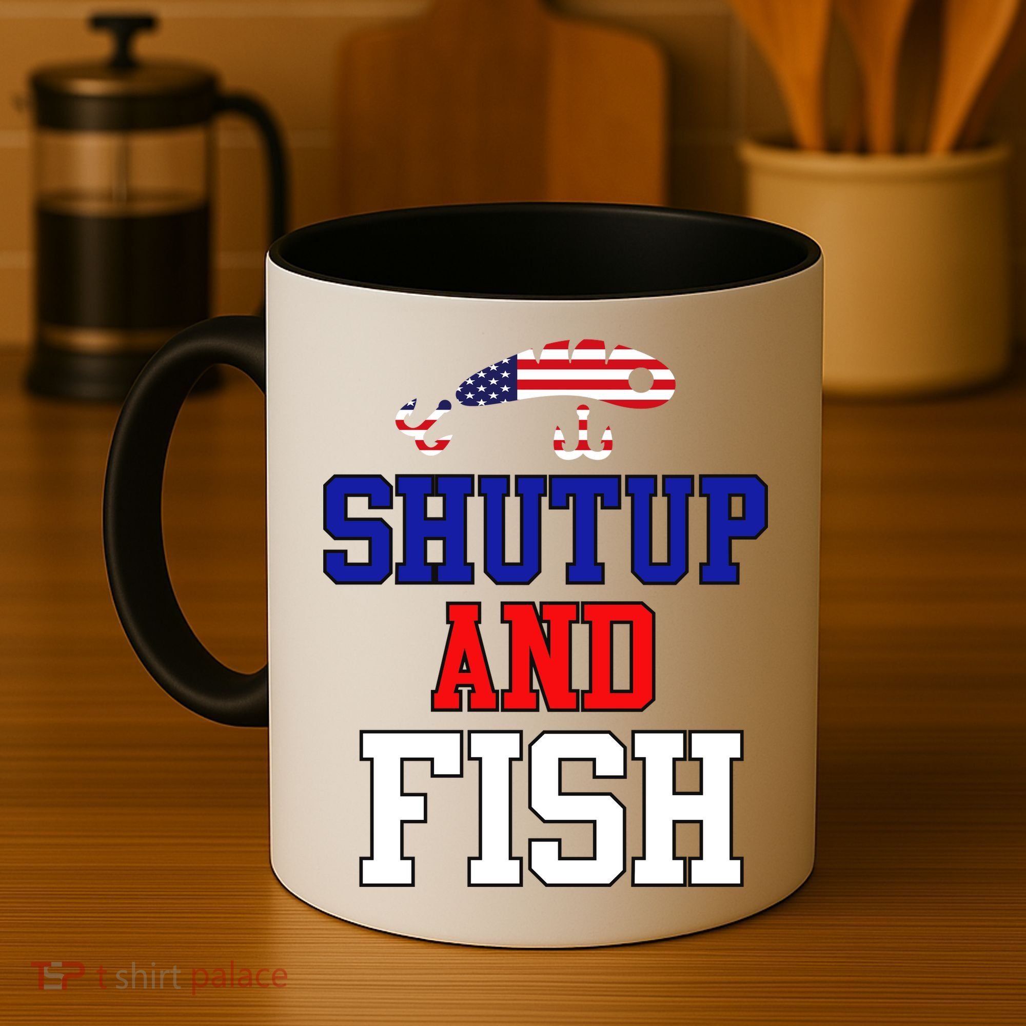Shut Up And Fish Coffee Mug