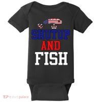 Shut Up And Fish Baby Bodysuit thumb 0