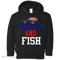 Shut Up And Fish Toddler Hoodie thumb 0