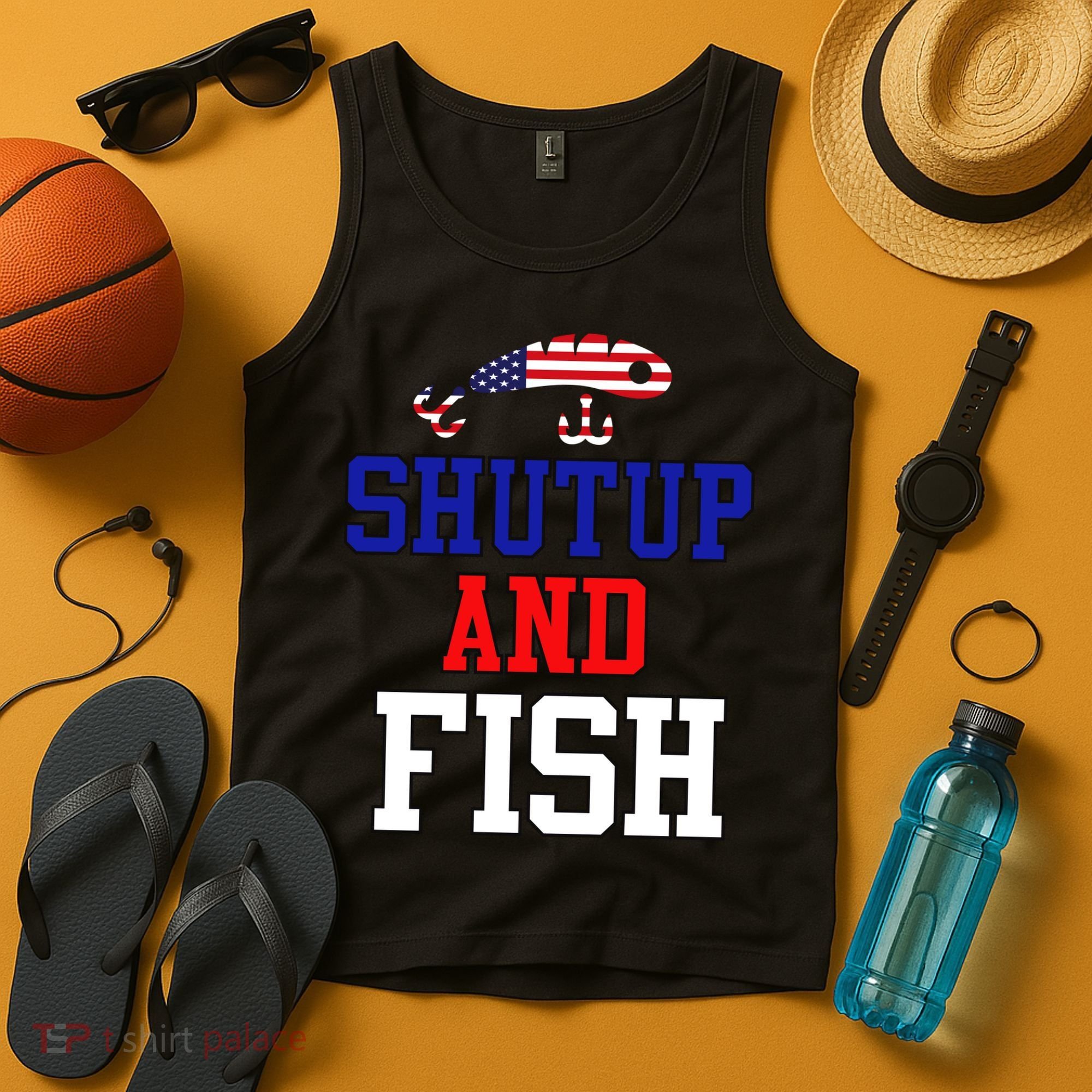 Shut Up And Fish Tank Top