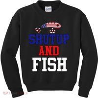 Shut Up And Fish Kids Sweatshirt thumb 0