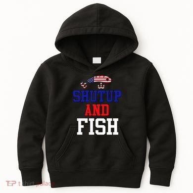 Shut Up And Fish Kids Hoodie