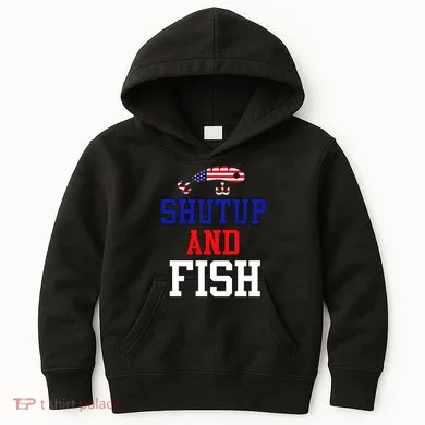 Shut Up And Fish Kids Hoodie