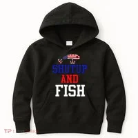 Shut Up And Fish Kids Hoodie thumb 0