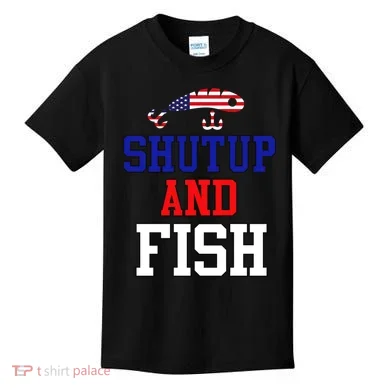 Shut Up And Fish Kids T-Shirt