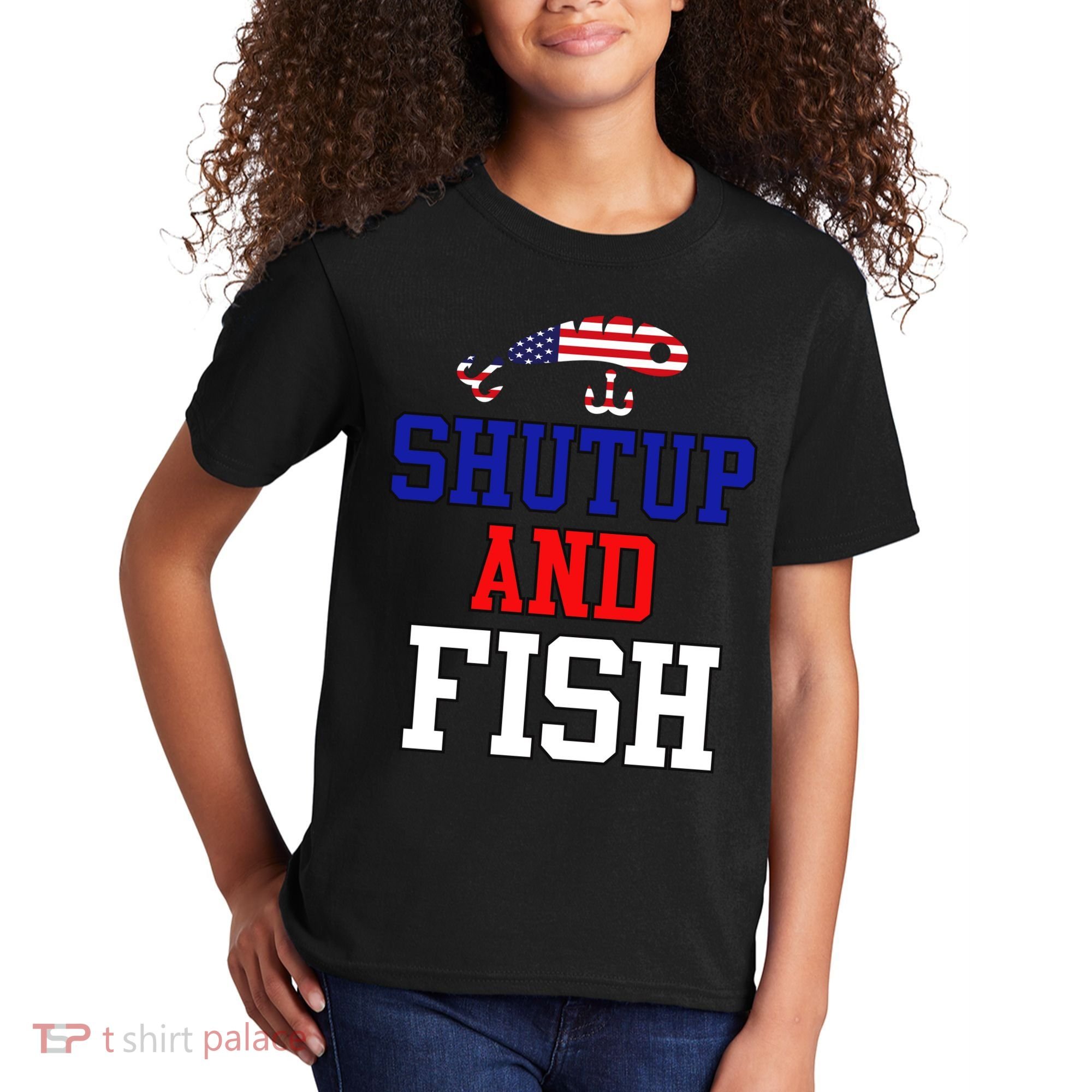 Shut Up And Fish Kids T-Shirt