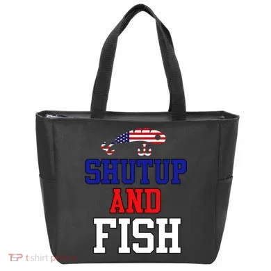 Shut Up And Fish Tote Bag