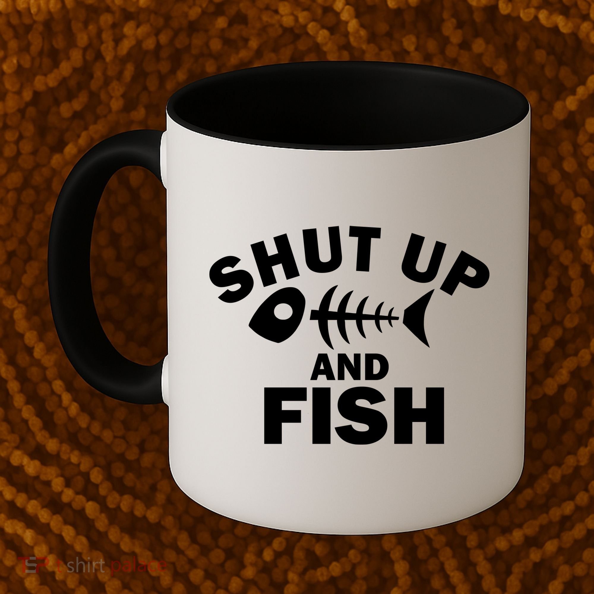 Shut Up And Fish Fishing Coffee Mug